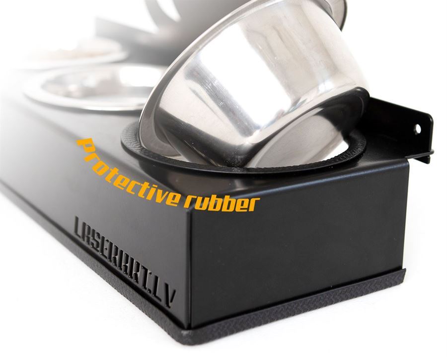 3-Bowl Cat Feeder, Oriental Shorthair Cat breed, Raised Feeding Station